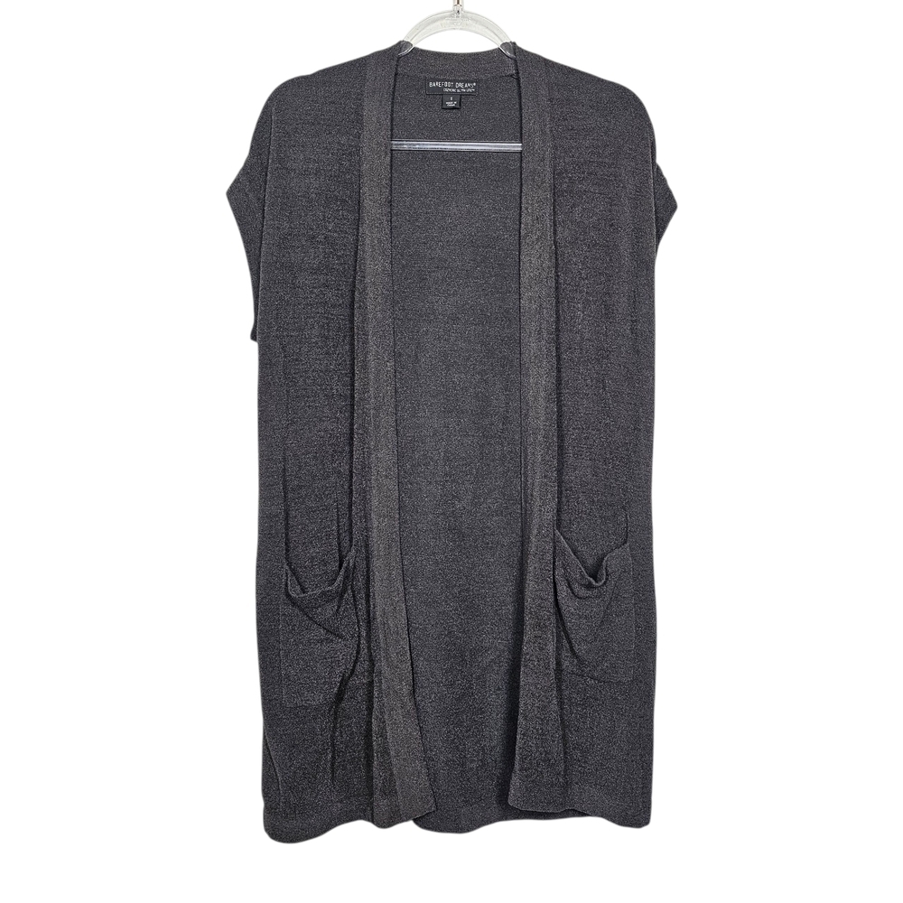 Barefoot Dreams Gray Short Sleeve Top